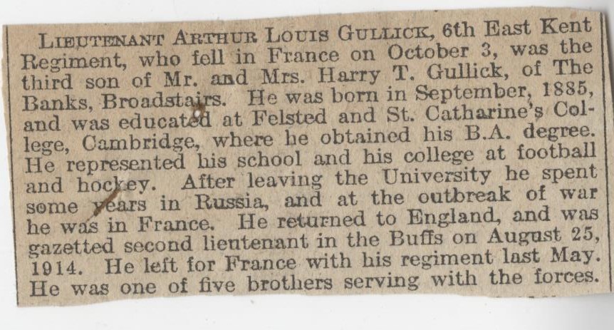 Gullick AL Obituary