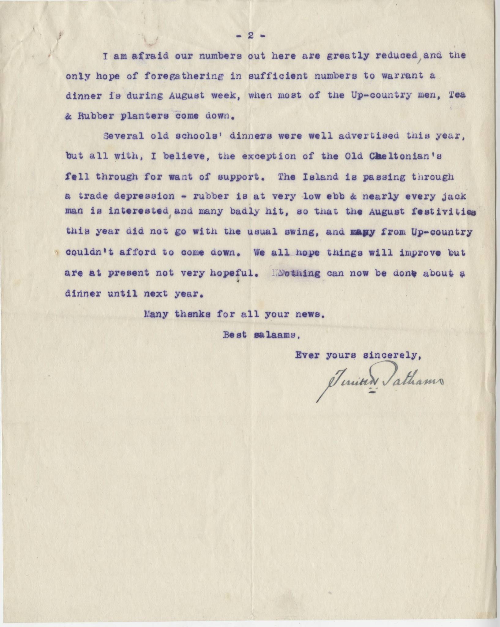 Hanna DM Ceylon Letter 2