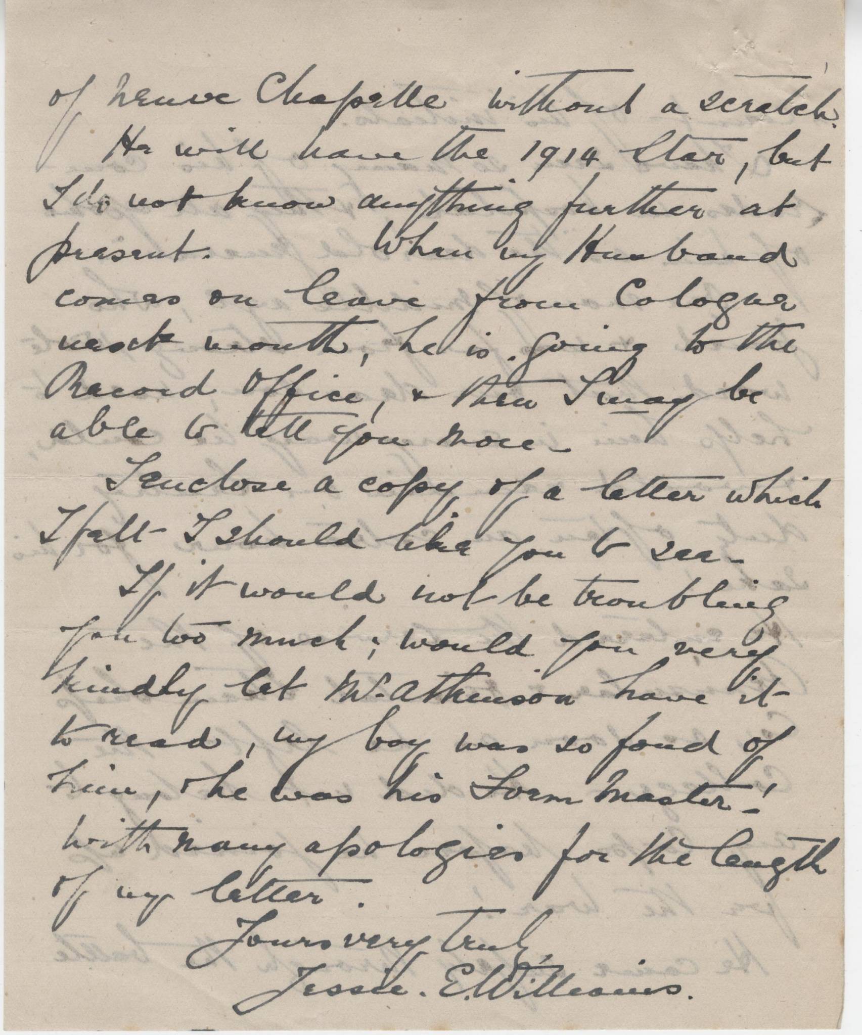 Williams GEN First Mother Letter 4