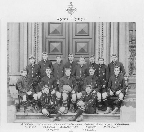 The Dulwich College 1st XV Rugby sport team 1903-04