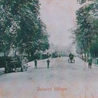 View of a street scene in Dulwich Village, taken around 1906