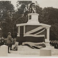 War memorial unveiling in 1921